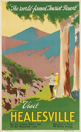Visit_Healesville Vintage poster