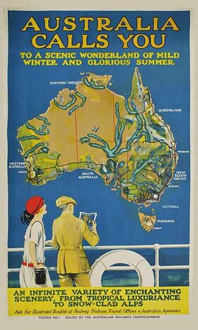 Australia_Calls_You Vintage poster