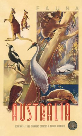 Fauna - Vintage Travel Poster by James Northfield