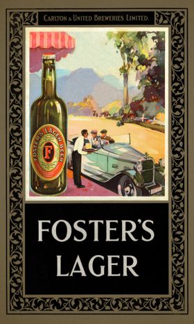 Foster's Lager Vintage Advertising Poster by James Northfield