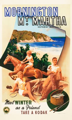 Mount Martha - Vintage Travel Poster by James Northfield