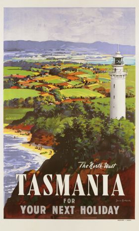 Tasmania - Vintage Travel Poster by James Northfield