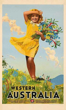 Western_Australia,_Wildflowers Vintage poster