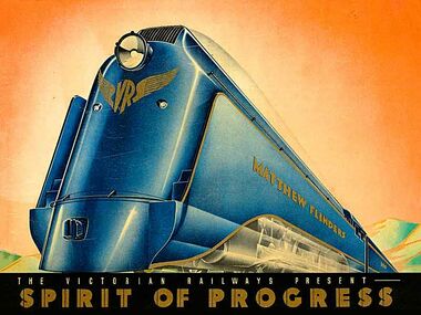Spirit of Progress - Vintage Poster