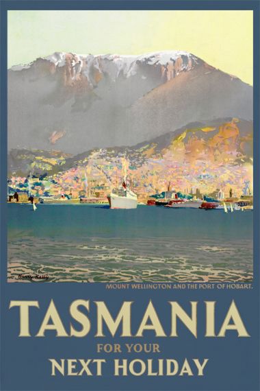 Tasmania, Hobart - Vintage Travel Poster
