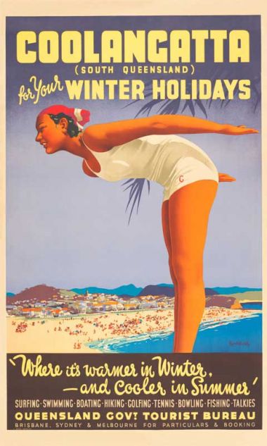 Coolangatta - Vintage Travel Poster by James Northfield