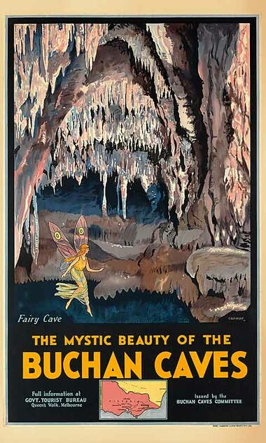 Buchan_Caves Vintage poster