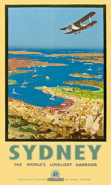 Sydney,_Loveliest_Harbour Vintage poster