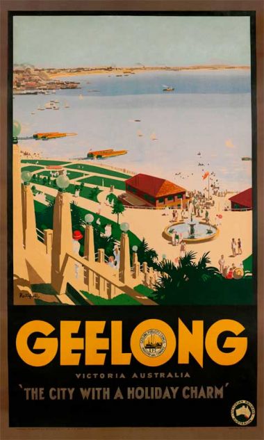 Geelong - Vintage Travel Poster by James Northfield