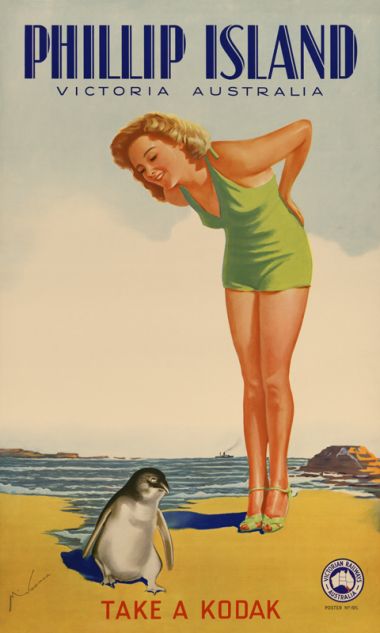 Phillip Island - Vintage Travel Poster