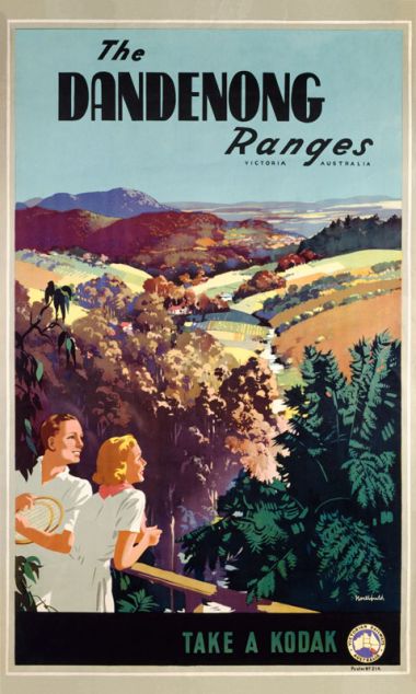 Dandenong Ranges - Vintage Travel Poster by James Northfield