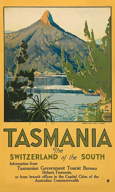 Tasmania,_Switzerland_of_the_South Vintage poster