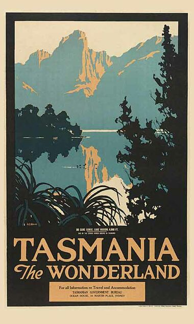 Tasmania_The_Wonderland Vintage poster